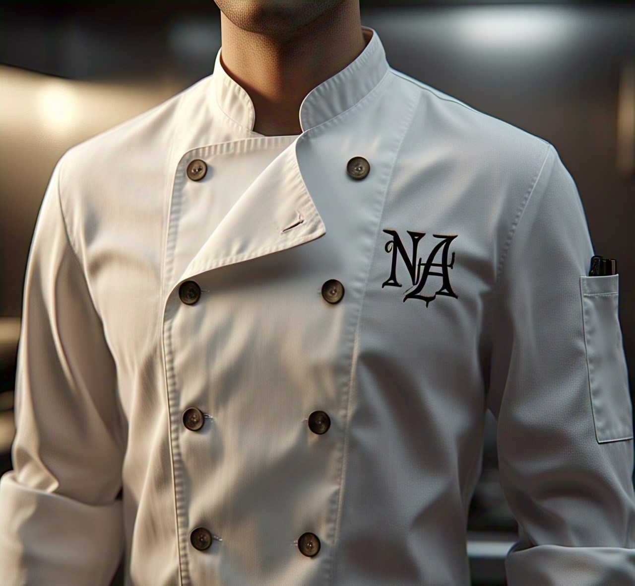Custom Manufactured White Chef Jacket